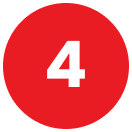 white number 4 with red circle background