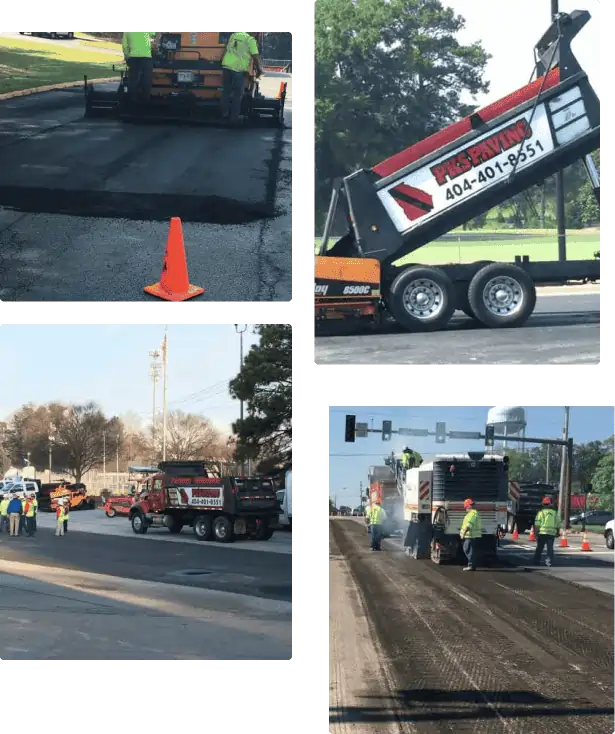 PKS collage of employees working