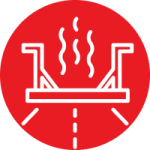 infrared asphalt repair icon