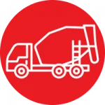 concrete mixer icon