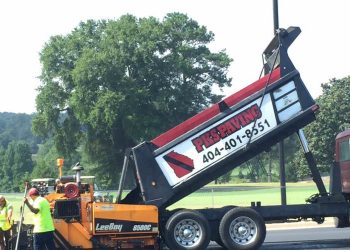 pks paving & concrete dump truck